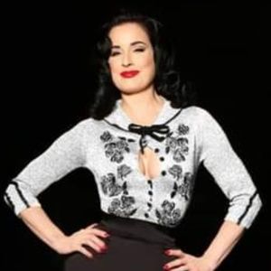 Dita Von Teese Wheels & Dollbaby Embroidered 3/4 Sleeve Silver Cardigan US6/AU10